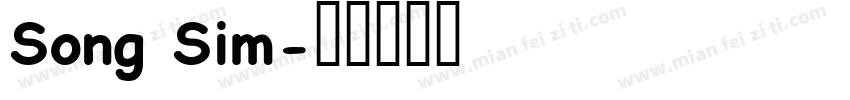 Song Sim字体转换